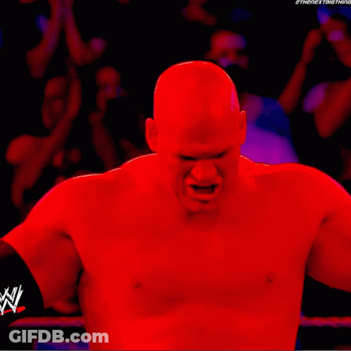 Wrestler Ring Sign Saying We Love U McKenzie GIF
