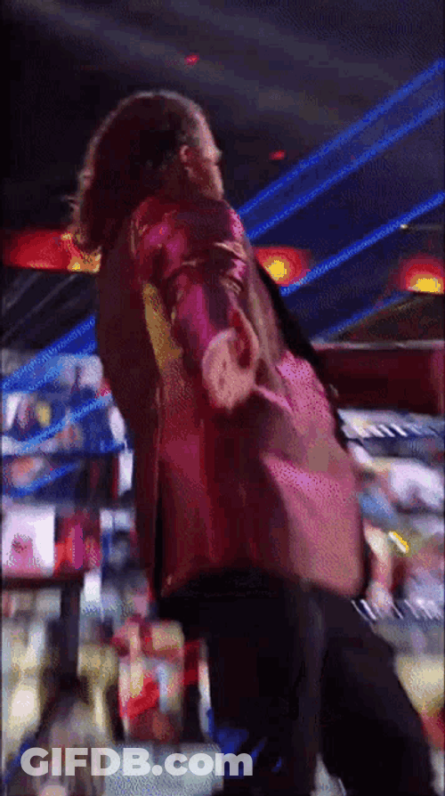 Wrestler Sami Zayn Celebration Dance GIF
