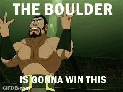 Wrestler Saying The Boulder Is Gonna Win This GIF