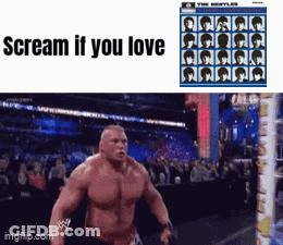Wrestler Scream If You Love GIF