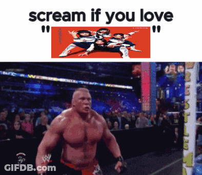 Wrestler Scream If You Love GIF