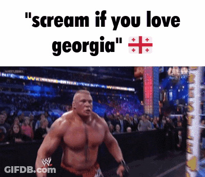 Wrestler Scream If You Love Georgia GIF
