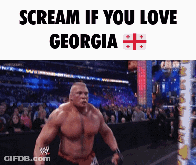 Wrestler Scream If You Love Georgia GIF