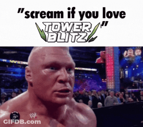 Wrestler Scream If You Love Tower Blitz GIF