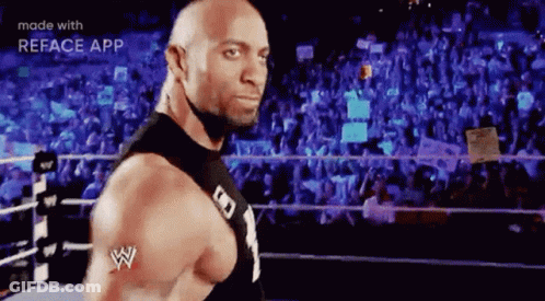 Wrestler Standing In Ring GIF