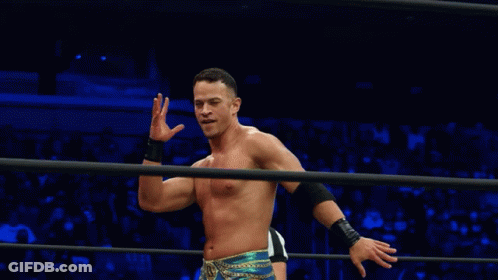 Wrestler Standing In Ring GIF