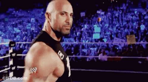 Wrestler Standing In Ring GIF
