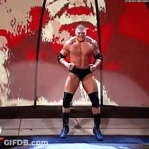 Wrestler Standing On Stage GIF