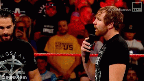 Wrestler Talking Into Microphone GIF