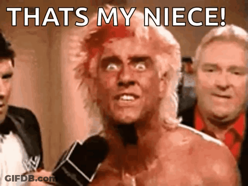 Wrestler Tells Reporter That's My Niece GIF