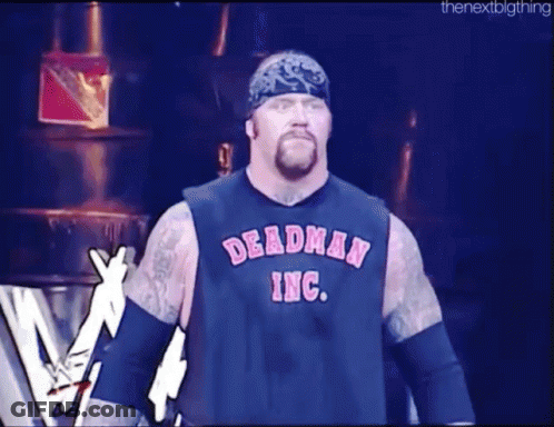 Wrestler Wearing Deadman Inc Shirt GIF