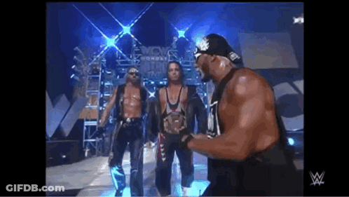 Wrestler Wearing World Heavyweight Belt GIF