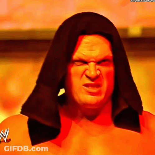 Wrestler With Hood Making Funny Face GIF