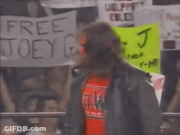 Wrestler With Red Face Paint Free Joey GIF
