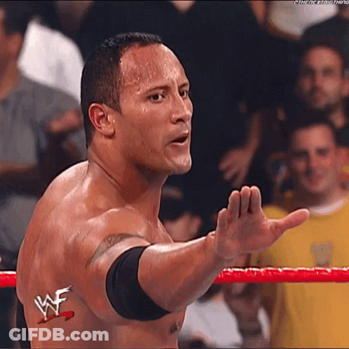 Wrestler With We Logo On Chest GIF