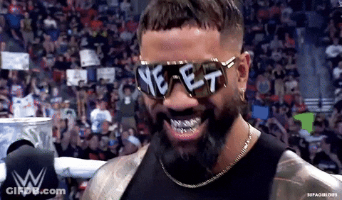 Wrestler With Ye-Et Sunglasses GIF