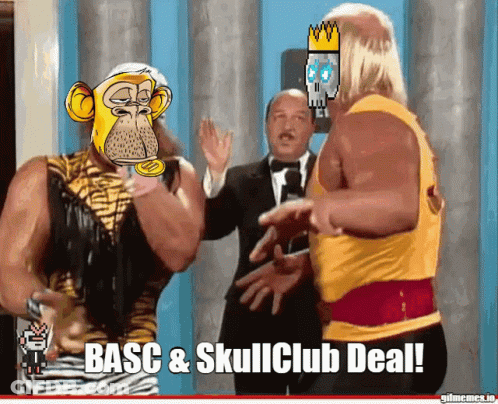 Wrestlers Basc & Skull Club Deal GIF