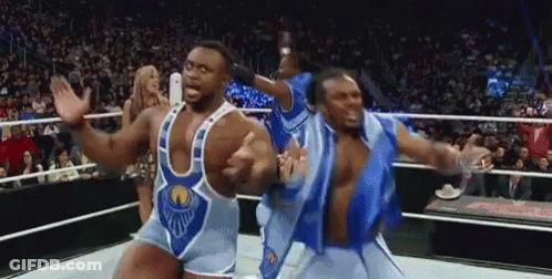 Wrestlers Dancing In Ring GIF