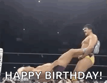 Wrestlers Fighting In Ring GIF