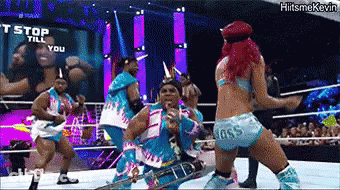 Wrestlers Fighting In Ring GIF