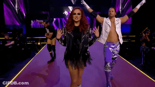 Wrestlers In Ring With Boston Rising Shirt GIF
