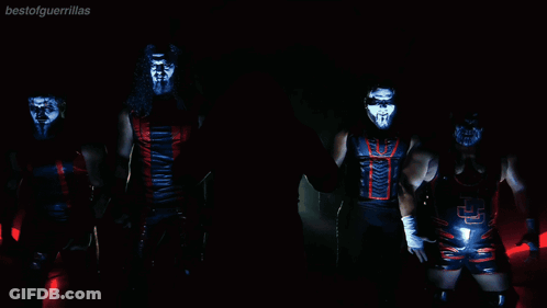 Wrestlers Standing In Dark Room Bestofguerillas GIF