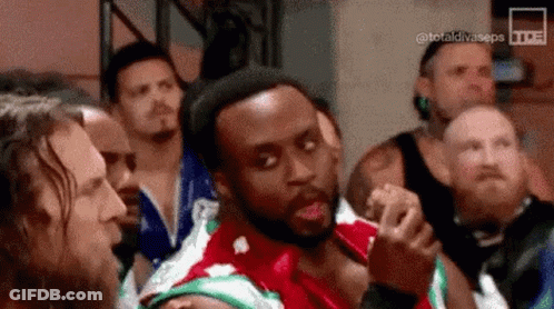 Wrestlers Standing In Ring GIF