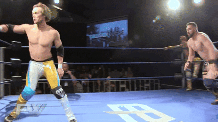 Wrestling Drop Kick EAP GIF