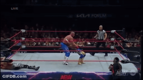 Wrestling Match Live On AEW GIF