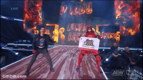 Wrestling Match Live On AEW GIF