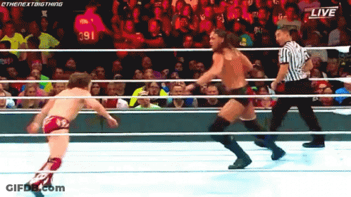 Wrestling Match Live On WWE Network GIF