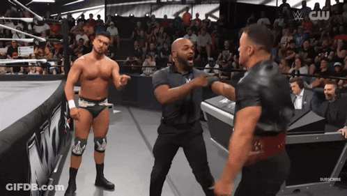 Wrestling Match On CW GIF