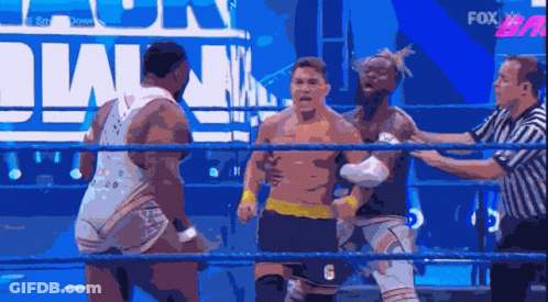 Wrestling Match On Fox Sports GIF
