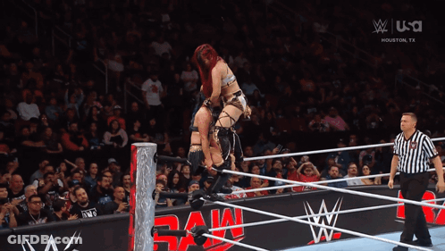 Wrestling Match On Houston TV GIF