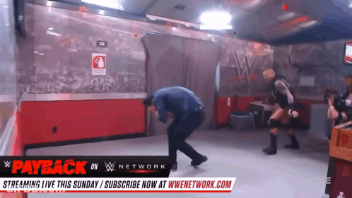Wrestling Match On Payback W Network GIF