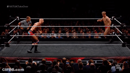 Wrestling Match On WWE Network GIF