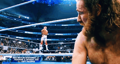 Wrestling Match Sponsored By World Wrestling Entertainment GIF