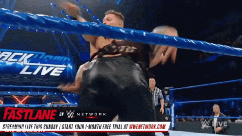 Wrestling Match Streamed Live On Fastlane Sunday GIF