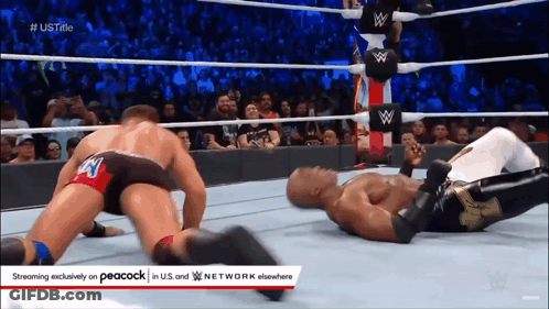 Wrestling Match Streaming Exclusively On Peacock GIF