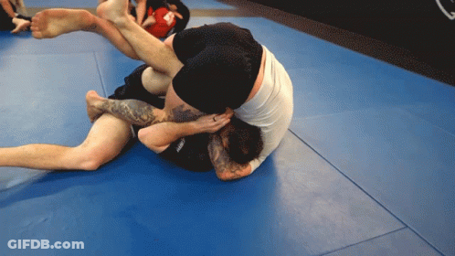 Wrestling Match With Tattoo GIF