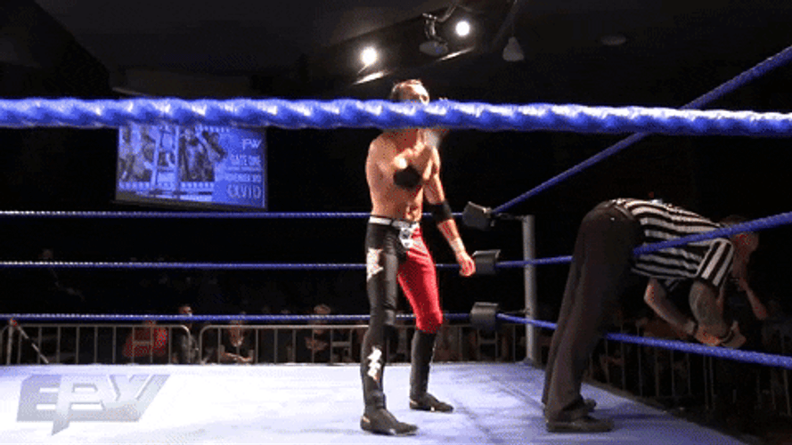 Wrestling Referee Butt Slap GIF