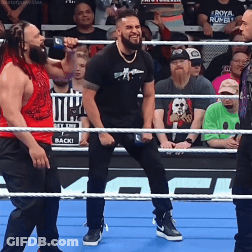 Wrestling Ring Get Back Sign GIF
