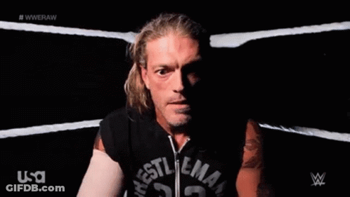 Wrestling Ring Saying You Woke Up The Rated R Superstar GIF
