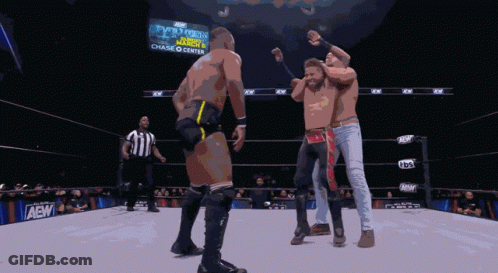 Wrestling Ring With Chase O Center Sign GIF