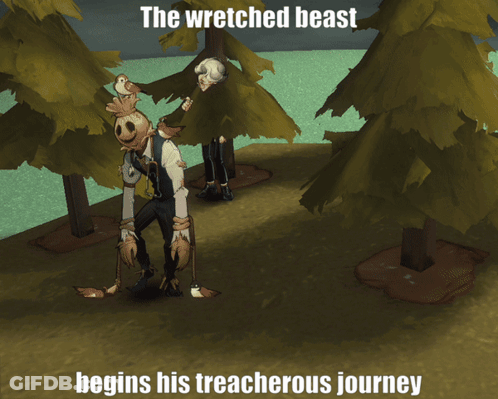 Wretched Beast Begins Treacherous Journey Werewolf GIF