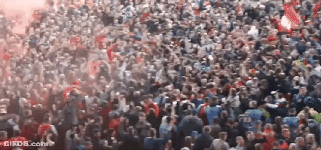 Wrexham Afc Fans Gathering GIF