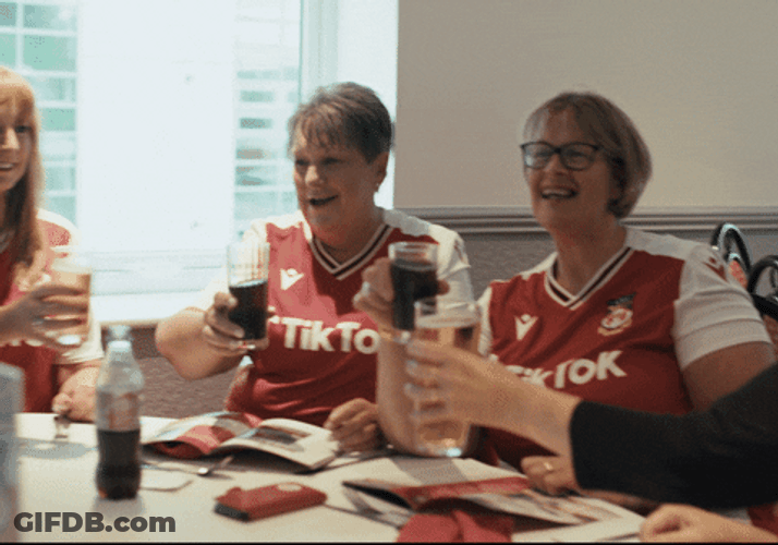 Wrexham Fan Moms Gathering GIF