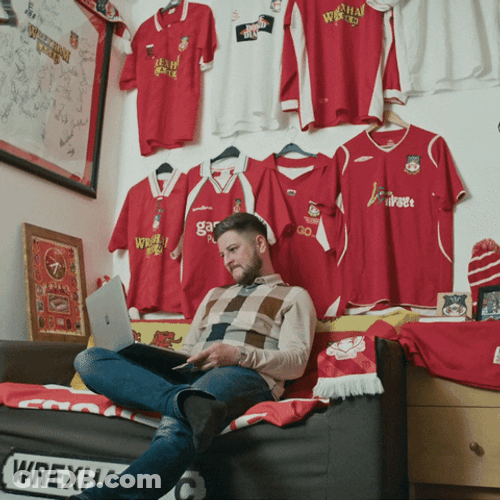 Wrexham Fan Shirt Collection GIF