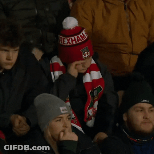 Wrexham Fans Showing Support GIF