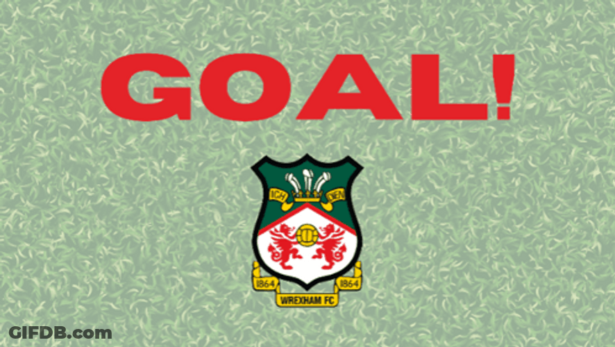 Wrexham Logo Let's Goal GIF